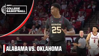 🚨 Oklahoma TAKES DOWN No 2 Alabama🚨  Full Game Highlights  College Basketball on ESPN [upl. by Stich731]