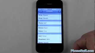 How To Set Individual Contact RingtonesText Tones On The iPhone [upl. by Noek503]