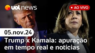 Eleição nos EUA Trump x Kamala apuração ao vivo análises dos resultados e últimas notícias [upl. by Trueblood]