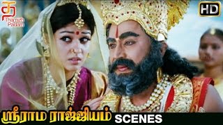 Sri Rama Rajyam Tamil Movie Scenes HD  Nayanthara Refuses to Go Home  Balakrishna  Ilayaraja [upl. by Fidellia]