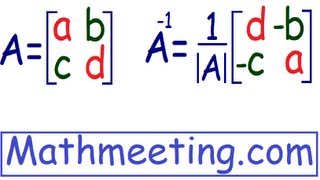 Inverse of 2x2 matrix [upl. by Eusoj]