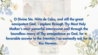 POWERFUL NOVENA PRAYERS TO STO NIÑO DE CEBU 9 consecutive hours for 9 consecutive days [upl. by Richart968]