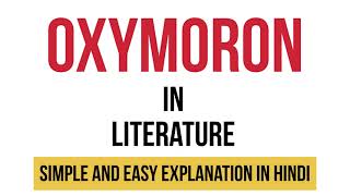 What is oxymoron in english literature [upl. by Marlette]