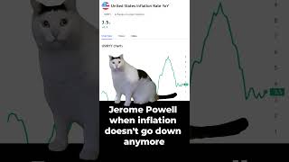 Jerome Powell when inflation doesnt go down anymore memes meme investing stocks trendingshorts [upl. by Crutcher44]