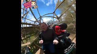 Parc Asterix Tonnerre de Zeus using insta360 x2 [upl. by Aicenra]