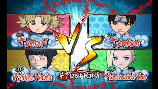 Temari VS Tenten VS Hinata VS Ino  Naruto Gekitou Ninja Taisen 4 [upl. by Areek578]