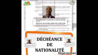 Déchéance de la Nationalité Nigériens [upl. by Berns125]