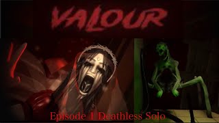 VALOUR EXTENDED  HARD MODE NIGHTMARE  Roblox Horror Game  Full Walkthrough [upl. by Lubba]