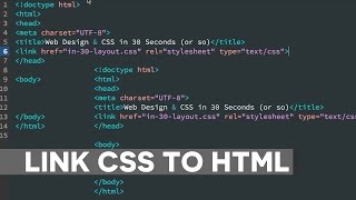 How to Link CSS to HTML Document [upl. by Bascomb]