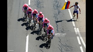 EF Pro Cycling wins the team time trial in Colombia 🇨🇴 [upl. by Anaeel870]