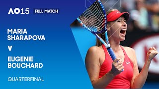 Maria Sharapova v Eugenie Bouchard Full Match  Australian Open 2015 Quarterfinal [upl. by Ohs]