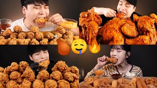 ASMR FRIED CHICKEN MUKBANG COMPILATION 🍗🤤🔥 [upl. by Ingles334]