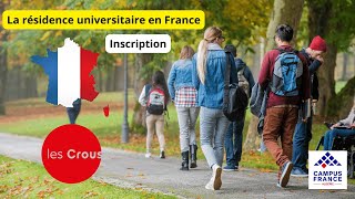 Le Crous  Les inscriptions aux cités universitaires en France ont commencé campusfrance crous [upl. by Hovey]