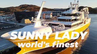 SUNNY LADY  Outside and Inside the Worlds Finest Fishing boat 2023 [upl. by Naicad834]