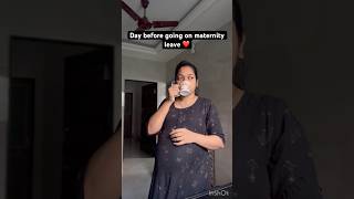 Finally going on maternity leave💕 ytshortsvideo minivlog maternityleave [upl. by Anailli]