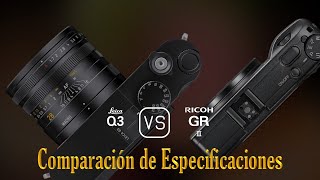 Leica Q3 vs Ricoh GR III Una Comparación de Especificaciones [upl. by Ttihw]