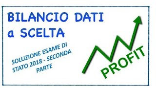 Bilancio con dati a scelta due anni seconda parte [upl. by Naek]