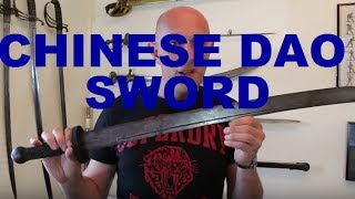 An Antique Chinese Dao Sword AKA Chinese Broadsword [upl. by Yarw]