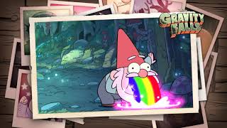 Official Gnome Barfing a Rainbow HD  Gravity Falls  Disney XD [upl. by Nachison]