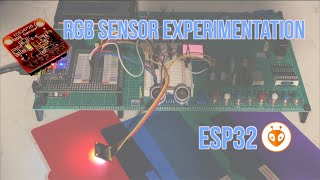 RGB sensor TCS34725 experimentation with an ESP32 on Platformio [upl. by Lawtun]