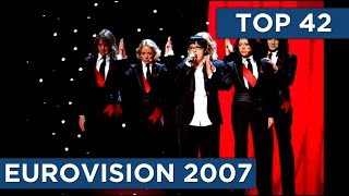 TOP 42  Eurovision 2007 [upl. by Court]