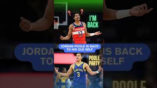 Jordan Poole IS BACK [upl. by Anavoj]