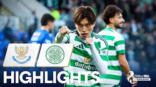 St Johnstone 06 Celtic  Kyogo Furuhashi Double  William Hill Premiership [upl. by Ilatan518]