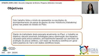 Acompanhamento da pesca do pepino do mar Holothuria  Halodeima grisea em praia do Piauí [upl. by Ayikat]