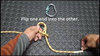 Quick Münter Hitch knot howto diy survival knot mountaineering [upl. by Uyekawa216]