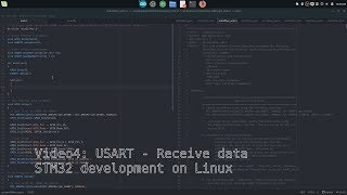 Receiving data over UART  STM32 development on Linux  VIDEO 4 [upl. by Sanferd]