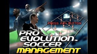 Pro Evolution Soccer Management  PS2 Gameplay [upl. by Adieren771]