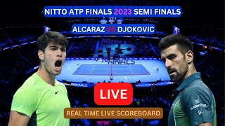 Novak Djokovic Vs Carlos Alcaraz LIVE Score UPDATE Today 2023 Nitto ATP Finals Tennis Semi Finals [upl. by Adnauqaj]