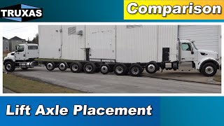 Comparison Lift Axle Placement [upl. by Missi]