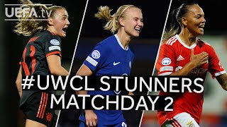 STANWAY HARDER RAYSLA  UWCL Best Goals Matchday 2 [upl. by Aveline]