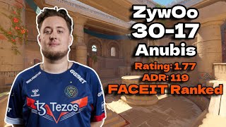 ZywOo 30 Kills Anubis FACEIT July 07 2024  CS2 POVDEMO [upl. by Shadow]