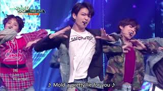 BTS 방탄소년단  FAKE LOVE Music Bank HOT STAGE  20180608 [upl. by Miahc355]