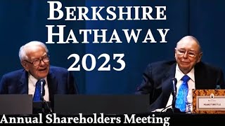 BERKSHIRE HATHAWAY 2023 Shareholders Annual Meeting warrenbuffet investing [upl. by Bilbe]