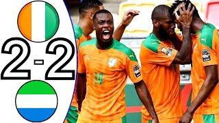 Ivory Coast vs Sierra LeoneCote DIvoire Sierra Leone All Goals amp Highlights [upl. by Gaut]