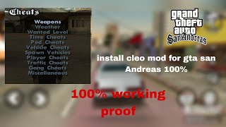 How to install gta san Andreas Android 13  cleo mod [upl. by Euphemia]