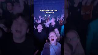 EUROVISION ON TOUR  📍 WARSAW  eurovision eurowizja poland [upl. by Eenitsed]