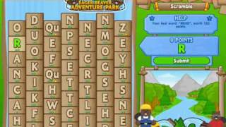 Webkinz Eager Beaver Adventure park game Sped up [upl. by Latreshia525]