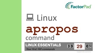 Linux apropos command summary with examples [upl. by Telford825]