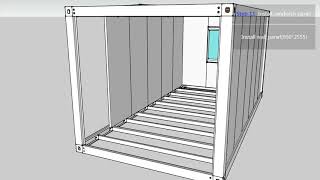 Detachable flat pack container house Installation Notes [upl. by Rahab]