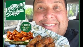 Wingstops® Serrano Pepper Glaze Wings Review [upl. by Nodgnal113]