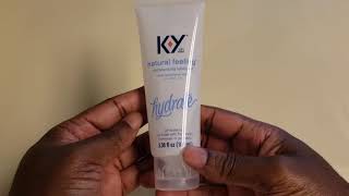 K Y Natural Feeling Personal Lubricant with Hyaluronic Acid Review Very good lubricant to use [upl. by Assyn]