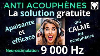 Anti Acouphènes Bruit Blanc 9000 Hz Neurostimulation [upl. by Alie]