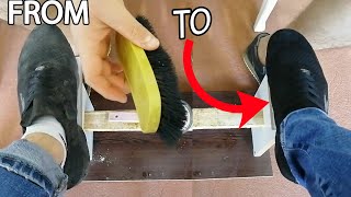 How to clean your black Skechers shoes  Mila Shoe Shine [upl. by Eshman]