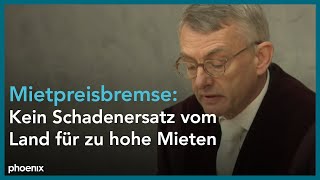 BGHUrteil Kein Schadenersatz vom Land für zu hohe Mieten [upl. by Ahgiel]