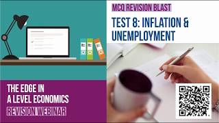 Test 8 A Level Economics MCQ Revision on Inflation and Unemployment [upl. by Neelhsa]