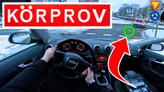 UPPKÖRNING BIL  GODKÄNT KÖRPROV Häng MED i bilen på KÖRNING PROV uppkörning körkort [upl. by Byrann]